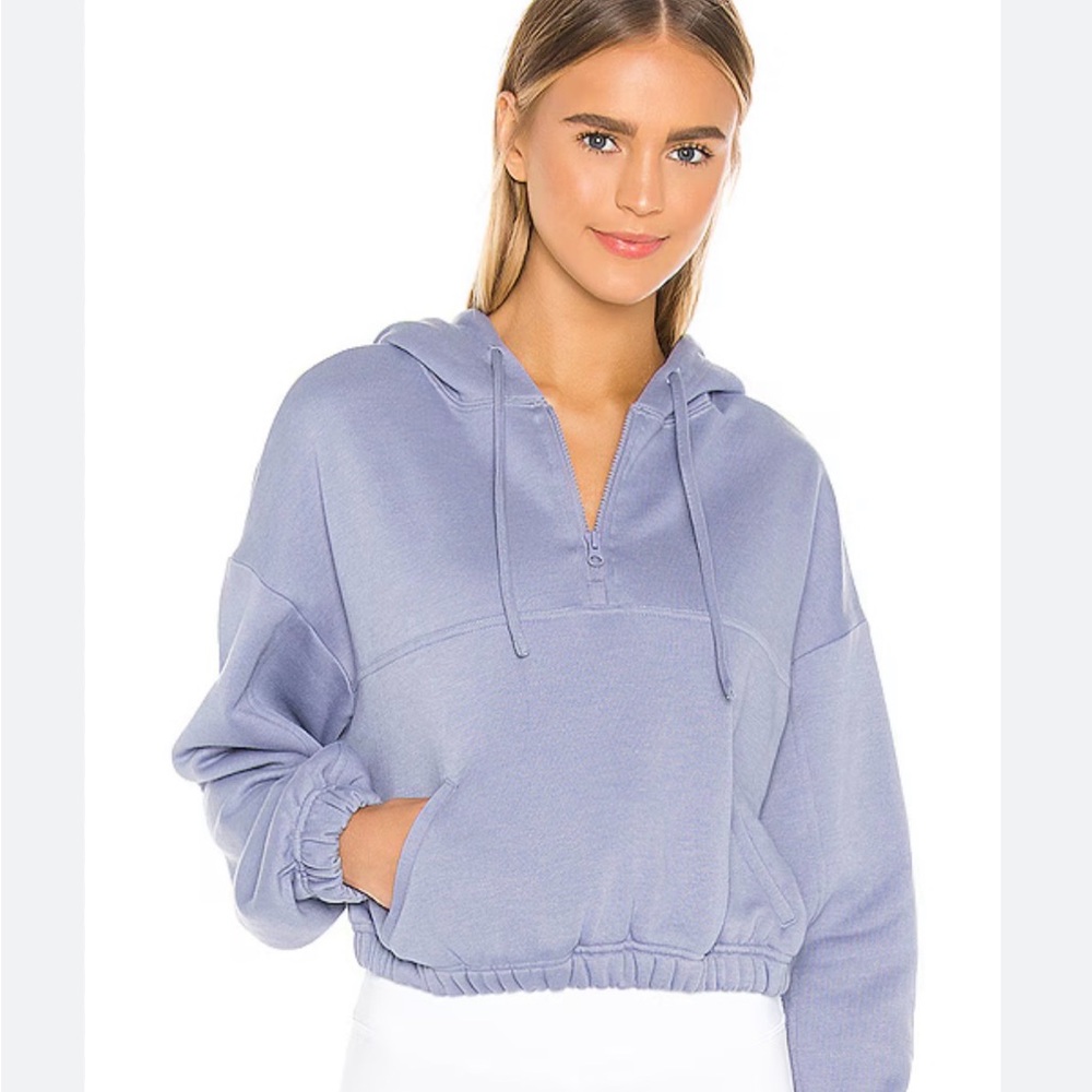 Alo Lavender Stadium Half Zip Hoodie